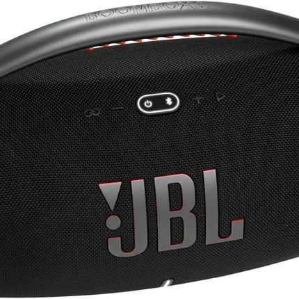 JBL Boombox 3 Black Portable Bluetooth Speaker with Massive Sound, Deepest Bass, IPX7 Waterproof, 24H Playtime, PartyBoost