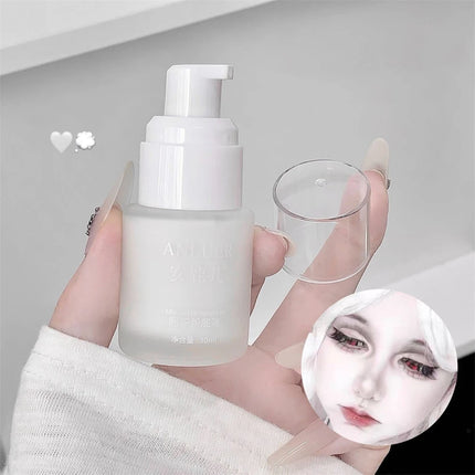 White Liquid Foundation Blending Pure Silky Creamy Matte Long-Wearing Transfer-Resistant for Stage Cosplay Halloween Makeup 30ml