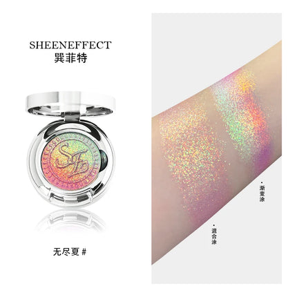 Sheeneffect high-pigment, high-quality cosmetics, the most dazzling single-color chameleon gradient eyeshadow, eye makeup.