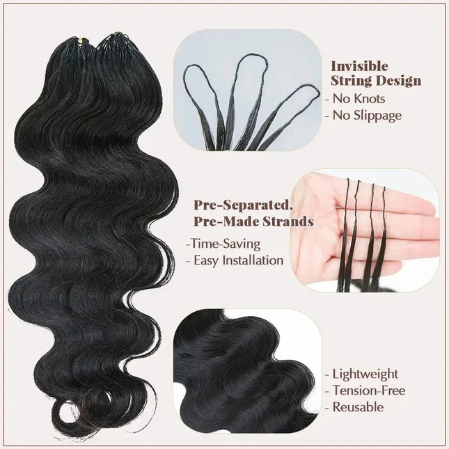 Burmese Curly Crochet Human Hair Pre-looped Deep Wave Human Hair Crochet Miracle Knots Feathered Human Crochet Hair Extensions