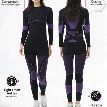 Womens Thermal Underwear Sets Womens Long Johns Underwear Thermal Wear for Women Thermal Set Winter