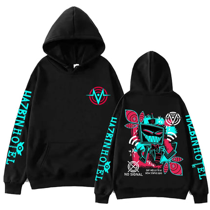 2026 Hazbin Hotel Vox Print Hoodie Man Woman Harajuku Pullover Tops Fashion Sweatshirt