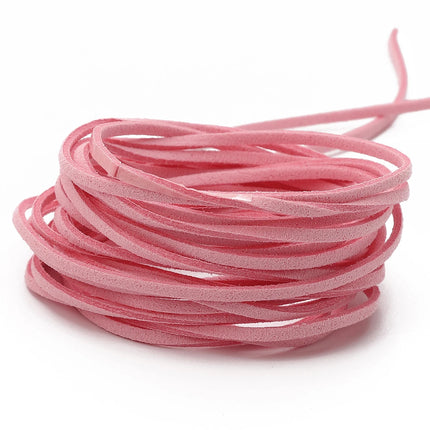 3mm Faux Suede Braided Cord Korean Velvet Leather For Handmade DIY Beading Bracelet Jewelry Making Thread String Rope 1m/4m/roll