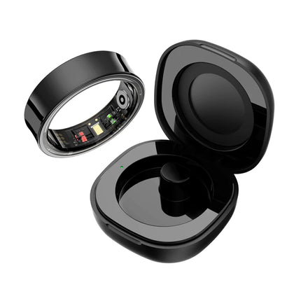 R09 Smart Ring Men Women with Charging Case, Skin Temperature Health and Sleep Monitor Multi Sport Mode For Xiaomi Samsung Phone