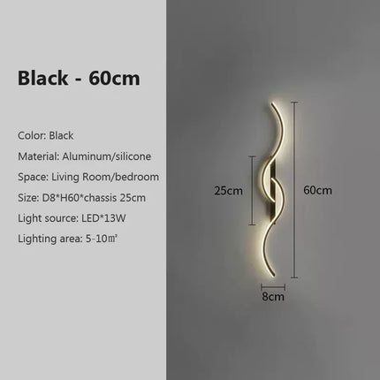 Modern LED Wall Lamp for Living Dining Room Bedroom Bedside Wall Lights Home Decoration LED Wall Sconce Interior Fixture Luster