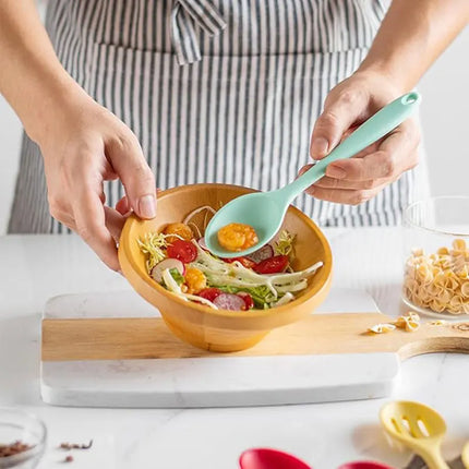 Silicone Spoon Stirring Long Handle Spoon Heat-resistant and Non-stick Food Grade Kitchen Accessories Silicone Cooking Tools