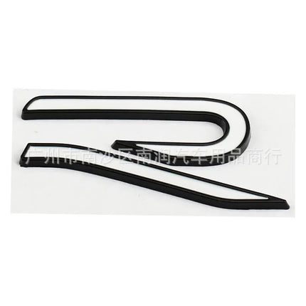 New R Emblem Car Metal Body Tail Trunk Sticker Car Grill Badge Emblem For Volkswagen VW GTI Rline Polo Golf MK8 Touareg Passat