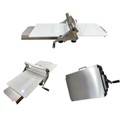 30 or 40CM Portable Foldable Stainless Steel Manual Dough Sheeter Machine – New Design, In Stock!