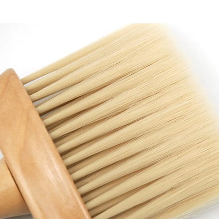 Professional Wooden Hair Cutting Brush - Soft Bristles for Barber & Salon Use