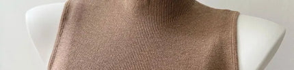 Korean Sle Knitted Vest Women's Base Layer Tank Top Svel f High Collar Spring Autumn Winter Inner And Outer Wear
