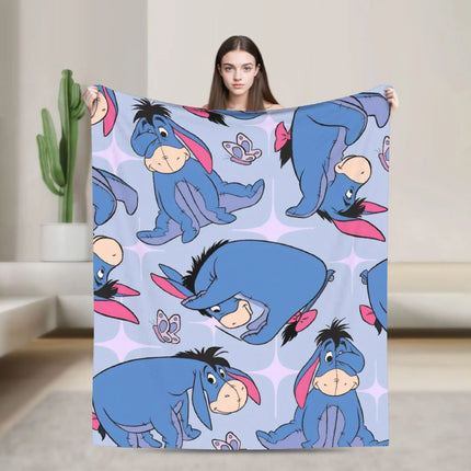 Winnie The Poohs Blanket  Super Warm Graphic Plush Bedding Throws For Child Living Room Flannel Bedspread Bed Cover