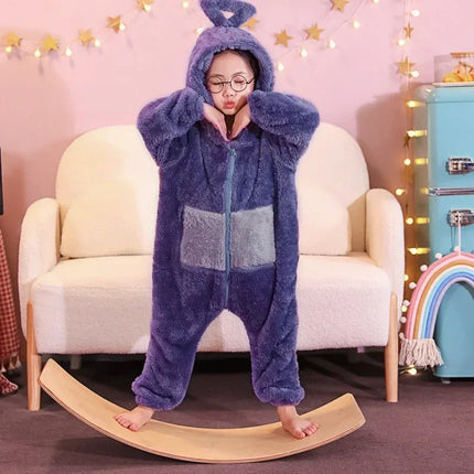 Adults Kids Onesies Soft Long Sleeves Pajamas Dipsy Tinky Winky Po Lala Costumes Home Clothes Women Unisex Homewear