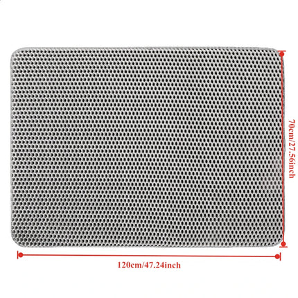 70x120cm Large Cat Litter Mat Large Size Waterproof Pet Toilet Cat Litter Trapping Mat Non Slip Double Layer Cats Litter Box Pad