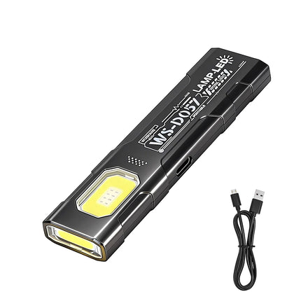 Mini COB LED Keychain Flashlight USB Rechargeable Torch with Magnetic Portable Powerful Working Light Outdoor Emergency Light