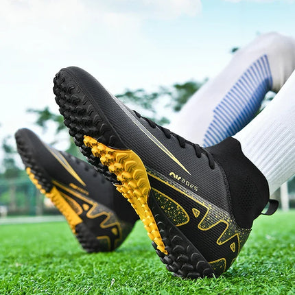 Original Men Football Field Boots Professional Society Indoor Boys Soccer Shoes Match Training Resistant Kids Football Shoes