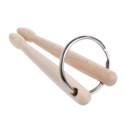 Delicate Keyfob Percussion Gift for Men Women Mini Drum Sticks Keychain Charm Drumsticks for Key Ring Chain Decorat