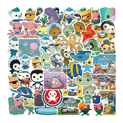 50pcs / Pack Not Repeating Octonauts Waterproof Stickers Party Decoration Kids Favor