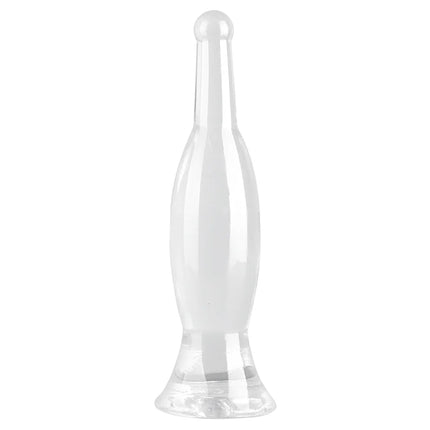 Novel Transparent Adult Beer Bottle Shape Anal Plug Sex Toys Soft Crystal Vase Dilation Anus Butt Plug Dildo Female Masturbator