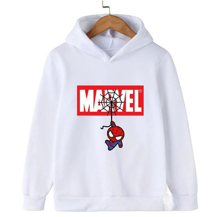 Marvel-themed Spider-Man print children's street style comfortable casual sweatshirt autumn and winter boys and girls pullover