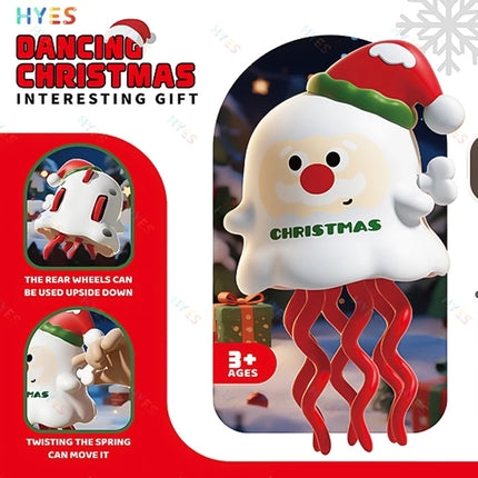 HYES Christmas Wind-up Toys Cute Santa Claus Deer Dancing Clockwork Toy Xmas Party Favors Funny Christmas Gift for Kids Adults