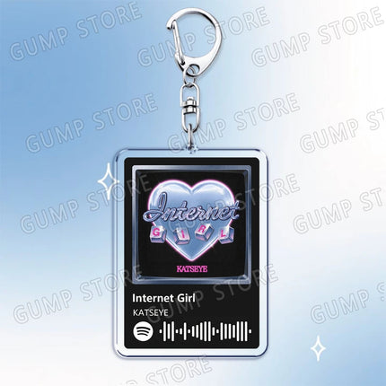 Kpop Internet Girls Group Band Music Keychains Manon Lara Sophia Yoonchae Megan Daniela Gnarly Keying Jewelry Fans Friends Gifts