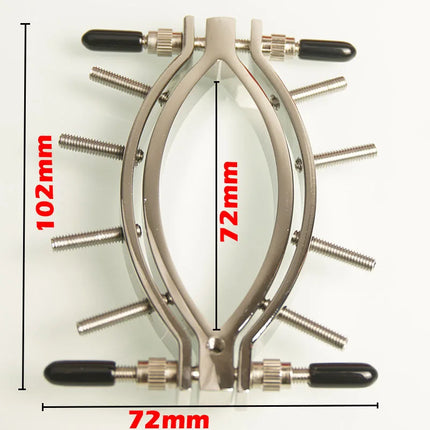 Vagina Labia Clamp Clip with Pressure Screws,Clitoris Pussy Spreader,Spread Clit Vulva Lips Wide,BDSM Sex Toys for Couples