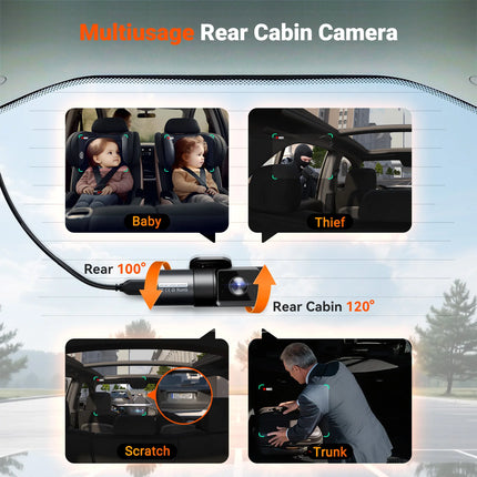 Vantrue N5S DashCam 4 Channel WiFi 360 Degree STARVIS 2 IR Night Vision 2.7K+1080P*2+1440P LTE Support 24 Hours Parking Mode