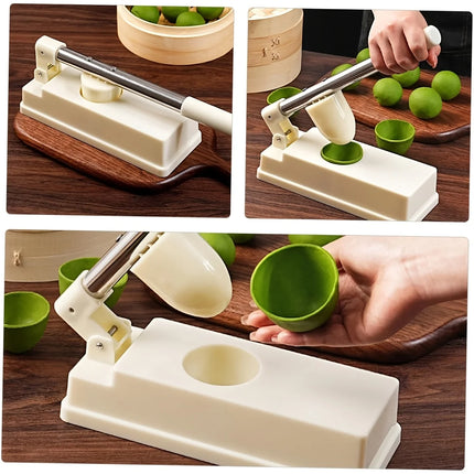 Hand Press Sweet Green Rice Balls Skin Molds Non-stick Efficient Dumpling Skin Wrapper Mold Labor-saving Oval Dough Press Maker
