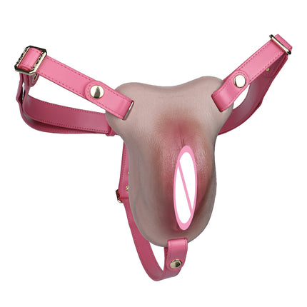 FAAK Strapon Thick Insertable Fake Vagina Clitoris Pads Male to Female Transgender Silicone Male Hiding Underwear Panty Pads