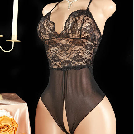 Adult hot Crotchless Lingerie Show buttocks Accessorie Sexy Lingerie For Women Open Bra Exotic Underwear teddy Babydoll Dress 18