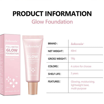 Glowing Foundation Natural Glow Enhancer Moisturizing Lightweight Base Multi-purpose Highlighter Liquid Foundation Cosmetics
