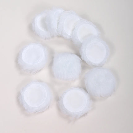 2-5-10-20Pcs Portable and Practical High-Grade White Round Powder Puff for Base and Fixing Makeup