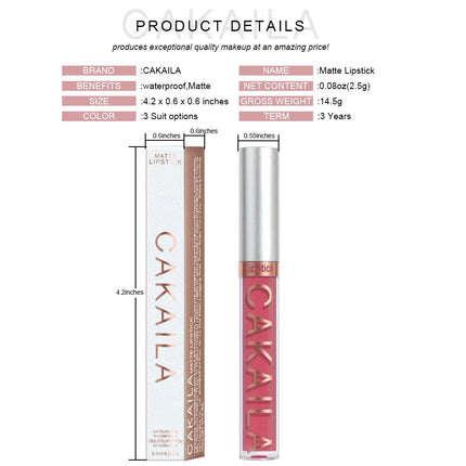 Matte Velvet Lip Glaze Long Lasting Silky Smooth Liquid Lipstick Not Easy To Fade Lip Gloss Makeup Sexy For Women Lip Tint