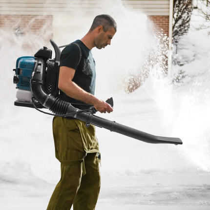 Gasoline Leaf Blower, 4 Stroke Backpack Blower Gas Powered Garden Leaf Blower Handheld Yard Cleaning Machine, for Outdoor Debris