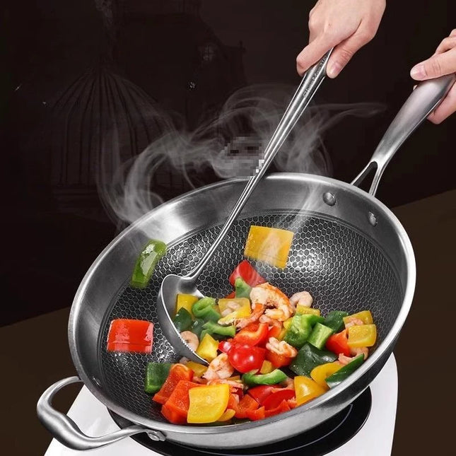 Food Stainless Steel Wok Spatula Metal kitchen utensils Slotted Turner Spoon Ladle Cooking Tools Utensil Set Kitchen Accessories