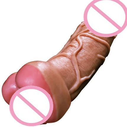 New Realistic Penis Extender Sleeve Sex Condom for Men Masturbation Pussy Fake Ass Penis Enlarger Dildo for Couples Gay Sex Toys