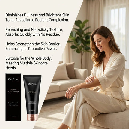 Retinol Body Lotion Anti Aging Firming Hydrating Brightening Increase Elasticity Softening Moisturizer for Dry Skin Body Cream
