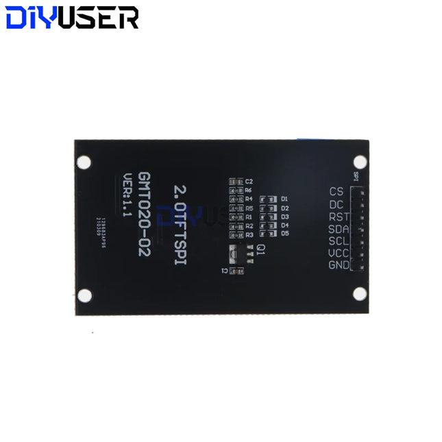 2.0 inch TFT Display OLED LCD Drive IC ST7789V 240RGBx320 Dot-Matrix SPI Interface for Arduio Full Color LCD Display Module