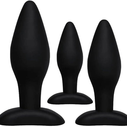 1/3pc Prostate Massager 3 Different Size Silicone Plugs Anal Butt Plug Anal Dilation Trainer Adult Games Sex Toys For Men Women