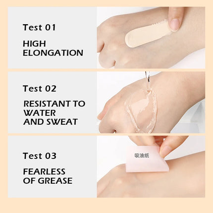 MACKANDY Serum Liquid Foundation Long-lasting Makeup, Full Coverage with Matte Finish, Radiant Formula for All Skin Types Vegan