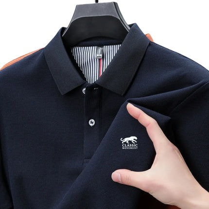 100% pure cotton high-end brand men's short-sleeve polo shirt, summer fashion, best-selling, luxury embroidery, boutique top, golf T-shirt