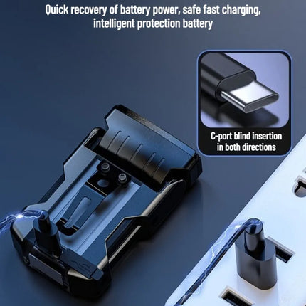 EDC Flashlight Mini Portable Type-C Rechargeable Magnetic Keychain Light Waterproof Hat Clip Lamp for Daily Carry Emergency