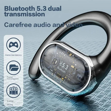 Original TWS Earhook Earphones Bluetooth 5.3 Low Latency Gaming Sport Headset HiFi Stereo Noise Reduction Earbuds for allphones