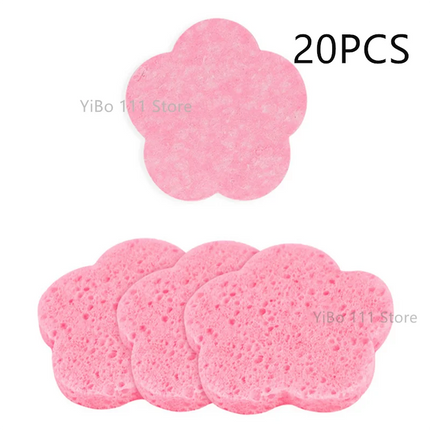 5/10/20/50PCS Flower Shape Compress Face Wash Puff Sponge Face Wash Puff Foaming Face Puff Cosmetic Puff Face Cleansing Sponge