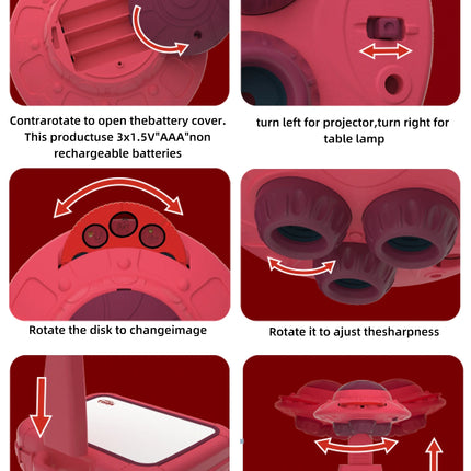 Children's Drawing Projector Art Sketch Projector Drawing includes 6 slides, 48 projected images