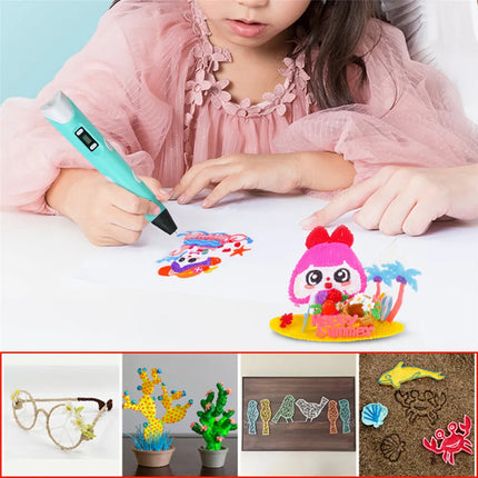 2025 Funny Set DIY 3D Pen for Kids Birthday Chrismas New Years Gift Boy Girls Creative 3D Printing Pen with PLA Filament 3D Pens