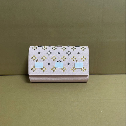 Women's Rivet Crossbody Bag - Mini Square Shoulder Wallet / Women's Rivet Crossbody Bag - Mini Square Wallet
