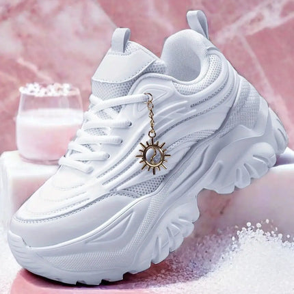 Women's four seasons outdoor sports shoes pure white water platform summer sandals soft sole cushioned running shoes for women