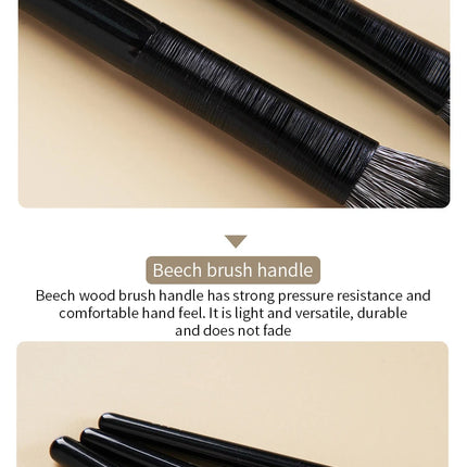 Natural Eye Makeup Brushes Set Eyeshadow Brush Eyebrow Contour Eyeliner Brush Women Eyes Cosmetic Blending Detail Make Up Tools