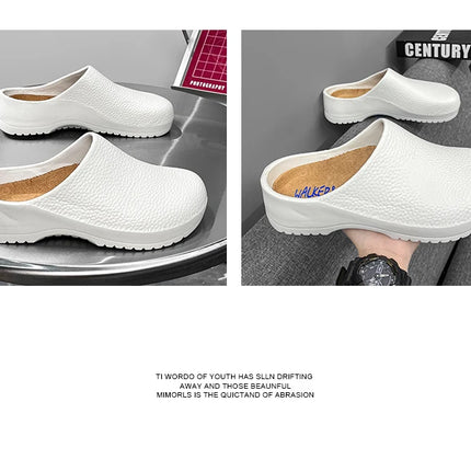 Summer Waterproof Light Comfortable Chef Shoes Suitable for Hotel Restaurants Hospital Kitchen Safety Shoes Non-slip Sandals